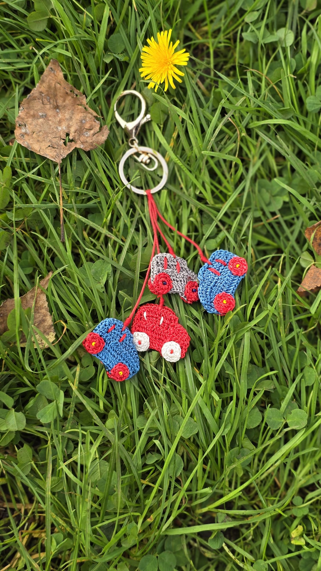 Little Wheels Crochet Keychain